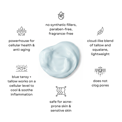 Blue Moon Whipped Tallow Face Cream