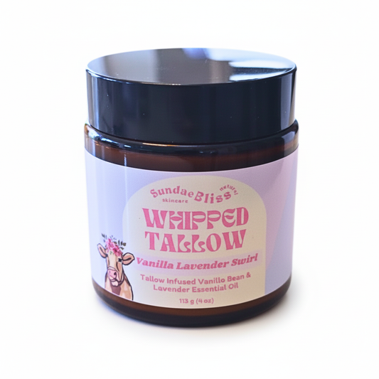 Vanilla Lavender Swirl Tallow Body Cream